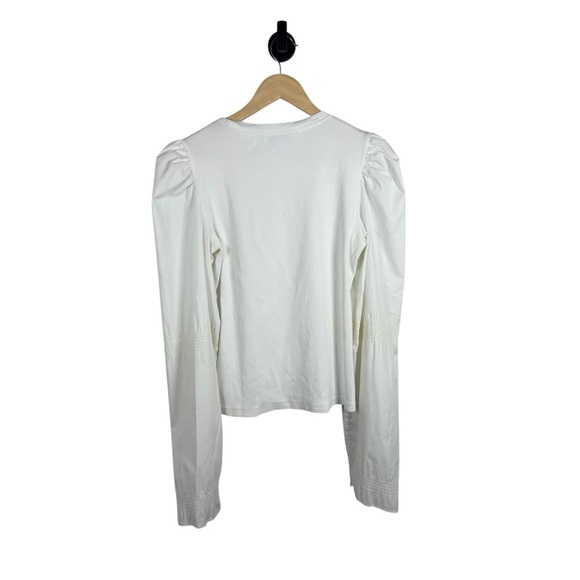 Veronica Beard Women’s Fawn Cinch Puff-Sleeve Top in White Size M - Picture 10 of 10